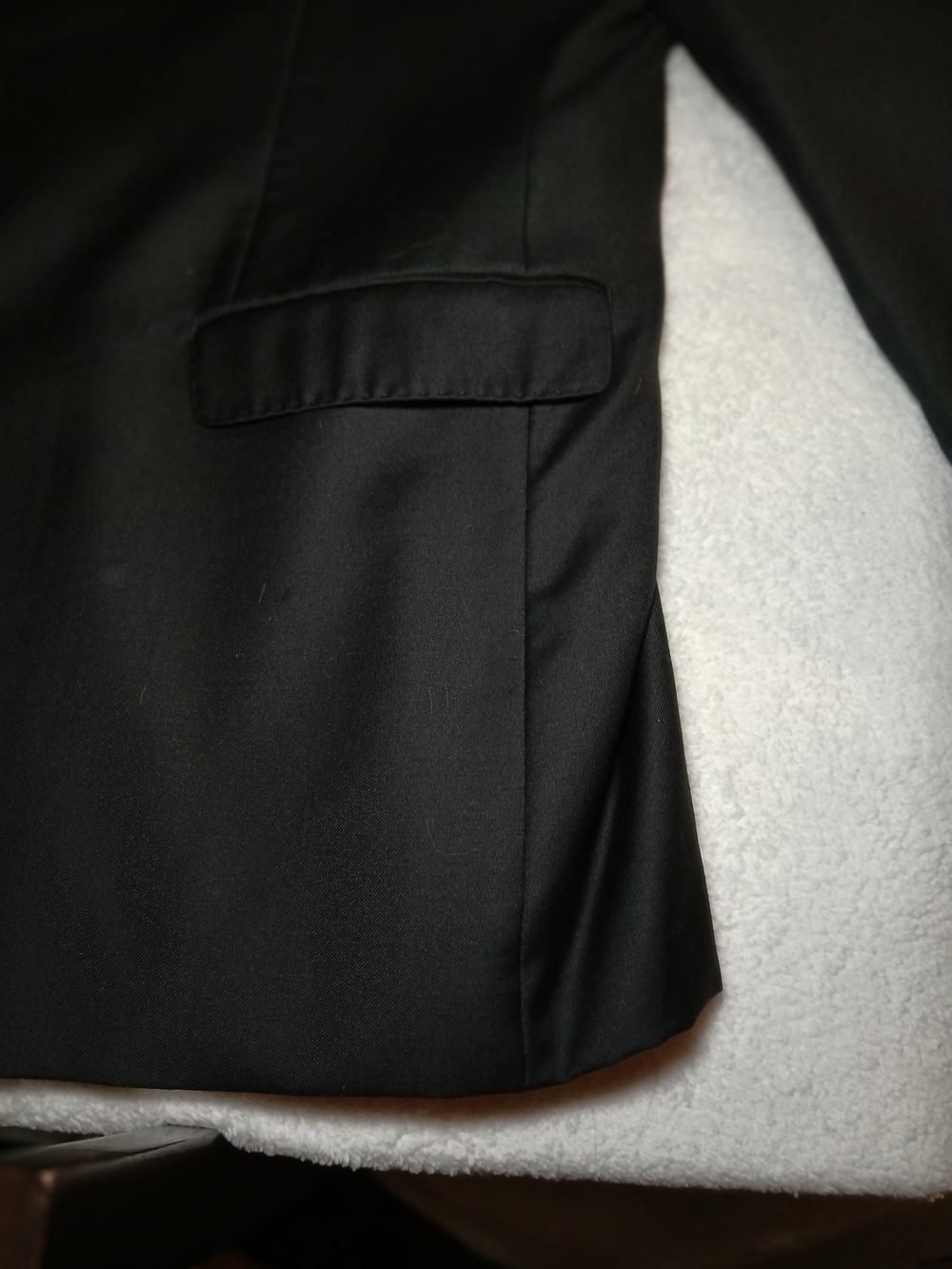 Calvin Klein Black Lined Jacket with Subtle Sheen - Picture 6 of 16